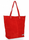 GEANȚĂ DIN PIELE shopper bag Vittoria Gotti roșu VG41