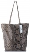 GEANȚĂ DIN PIELE shopper bag Vittoria Gotti maro pământiu V16299