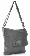GEANȚĂ DIN PIELE tip poștaș Genuine Leather gri L5127
