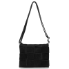 GEANȚĂ DIN PIELE tip poștaș Vittoria Gotti negru V2378