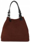 GEANȚĂ DIN PIELE shopper bag Vittoria Gotti maro V90047CH