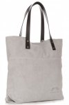 GEANȚĂ DIN PIELE shopper bag Vittoria Gotti gri deschis V8267