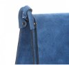 GEANȚĂ DIN PIELE tip poștaș Genuine Leather albastru 0003