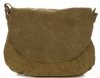 GEANȚĂ DIN PIELE tip poștaș Genuine Leather verde 1324