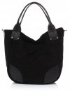 GEANȚĂ DIN PIELE universală Genuine Leather negru 811746