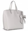 GEANȚĂ DIN PIELE shopper bag Vittoria Gotti gri deschis V6D BIGjsz