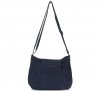 GEANȚĂ DIN PIELE tip poștaș Genuine Leather bleumarin 4022