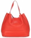 GEANȚĂ DIN PIELE shopper bag Vittoria Gotti roșu V230