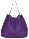 GEANȚĂ DIN PIELE shopper bag Vittoria Gotti prună V230