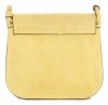 GEANȚĂ DIN PIELE tip poștaș Genuine Leather galben 0003