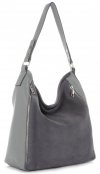 GEANȚĂ DIN PIELE shopper bag Vittoria Gotti gri deschis V3368