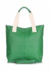 GEANȚĂ DIN PIELE shopper bag Vera Pelle verde 1356