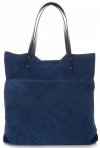 GEANȚĂ DIN PIELE shopper bag Vittoria Gotti bleumarin V8267