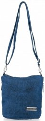 GEANȚĂ DIN PIELE tip poștaș Vittoria Gotti denim VT4COCO