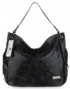 GEANȚĂ DIN PIELE shopper bag Vittoria Gotti negru V8818