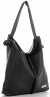 GEANȚĂ DIN PIELE universală Vittoria Gotti negru V5701