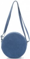 GEANȚĂ DIN PIELE tip poștaș Vittoria Gotti denim V5209C