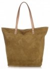 GEANȚĂ DIN PIELE shopper bag Vittoria Gotti verde V915