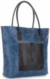 GEANȚĂ DIN PIELE shopper bag Genuine Leather gri deschis 358