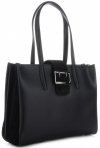 GEANȚĂ DIN PIELE clasică Vittoria Gotti negru V3215