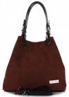 GEANȚĂ DIN PIELE shopper bag Vittoria Gotti maro V90047CH