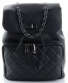 GEANȚĂ DIN PIELE rucsac Genuine Leather negru 5627