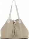 GEANȚĂ DIN PIELE shopper bag Vittoria Gotti bej V3076