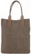 GEANȚĂ DIN PIELE shopper bag Vittoria Gotti maro pământiu V27A