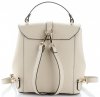GEANȚĂ DIN PIELE rucsac Vittoria Gotti bej V3199