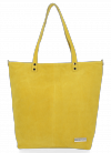 GEANȚĂ DIN PIELE shopper bag Vittoria Gotti galben VG41