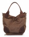 GEANȚĂ DIN PIELE universală Genuine Leather maro pământiu 811746