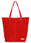 GEANȚĂ DIN PIELE shopper bag Vittoria Gotti roșu VG41