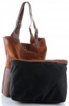 GEANȚĂ DIN PIELE shopper bag Genuine Leather maro 216