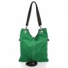 GEANȚĂ DIN PIELE tip poștaș Genuine Leather verde de zmeu 222