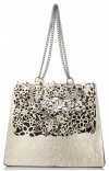 GEANȚĂ DIN PIELE shopper bag Vittoria Gotti negru V5798