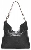 GEANȚĂ DIN PIELE shopper bag Vittoria Gotti negru V2054