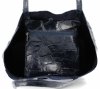 GEANȚĂ DIN PIELE shopper bag Vittoria Gotti bleumarin V299COCO