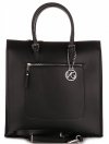 GEANȚĂ DIN PIELE business Vittoria Gotti negru V8653