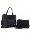 GEANȚĂ DIN PIELE shopper bag Vittoria Gotti negru V8