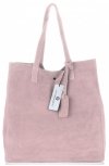 GEANȚĂ DIN PIELE shopper bag Vittoria Gotti roz de pudră V205454