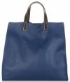 GEANȚĂ DIN PIELE universală Genuine Leather bleumarin 691756