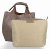 GEANȚĂ DIN PIELE shopper bag Vittoria Gotti maro pământiu VG804