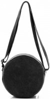 GEANȚĂ DIN PIELE tip poștaș Vittoria Gotti negru V5209C