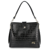 GEANȚĂ DIN PIELE cufăr Vittoria Gotti negru V556024