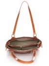 GEANȚĂ DIN PIELE clasică Genuine Leather roșcat J6088