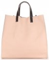 GEANȚĂ DIN PIELE universală Genuine Leather roz de pudră 691756