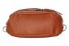 GEANȚĂ DIN PIELE tip poștaș Genuine Leather roșcat A3