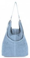 GEANȚĂ DIN PIELE shopper bag Vittoria Gotti albastru deschis V3292C