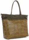 GEANȚĂ DIN PIELE shopper bag Vittoria Gotti verde V691622