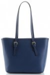 GEANȚĂ DIN PIELE clasică Genuine Leather bleumarin 3303